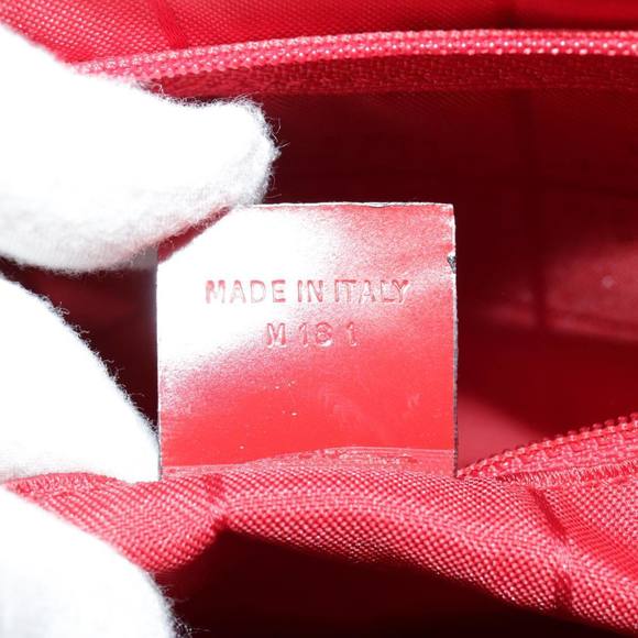 CELINE Hand Bag Patent leather Red Gold Auth 96786 - Picture 12 of 16